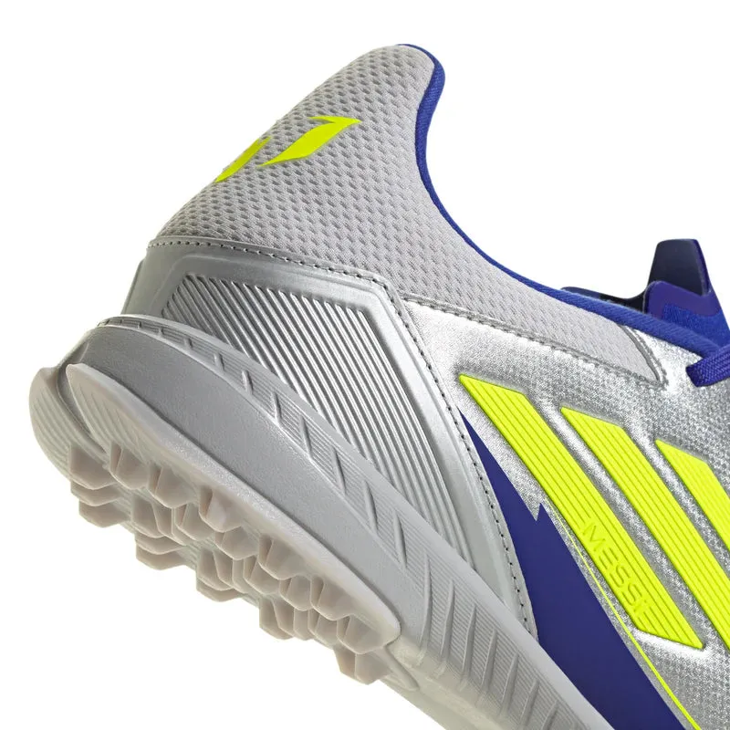adidas F50 League MESSI TF Turf Junior - Silver / Blue / Neon