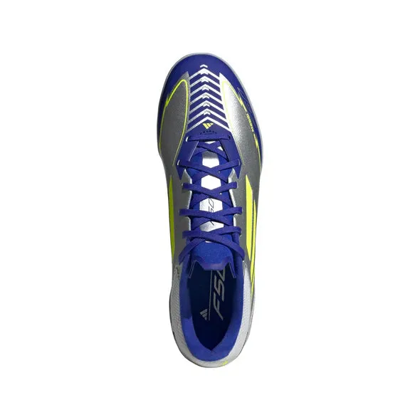 adidas F50 League MESSI TF Turf Junior - Silver / Blue / Neon