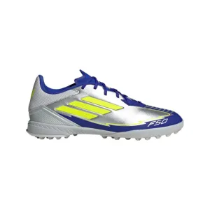 adidas F50 League MESSI TF Turf Junior - Silver / Blue / Neon