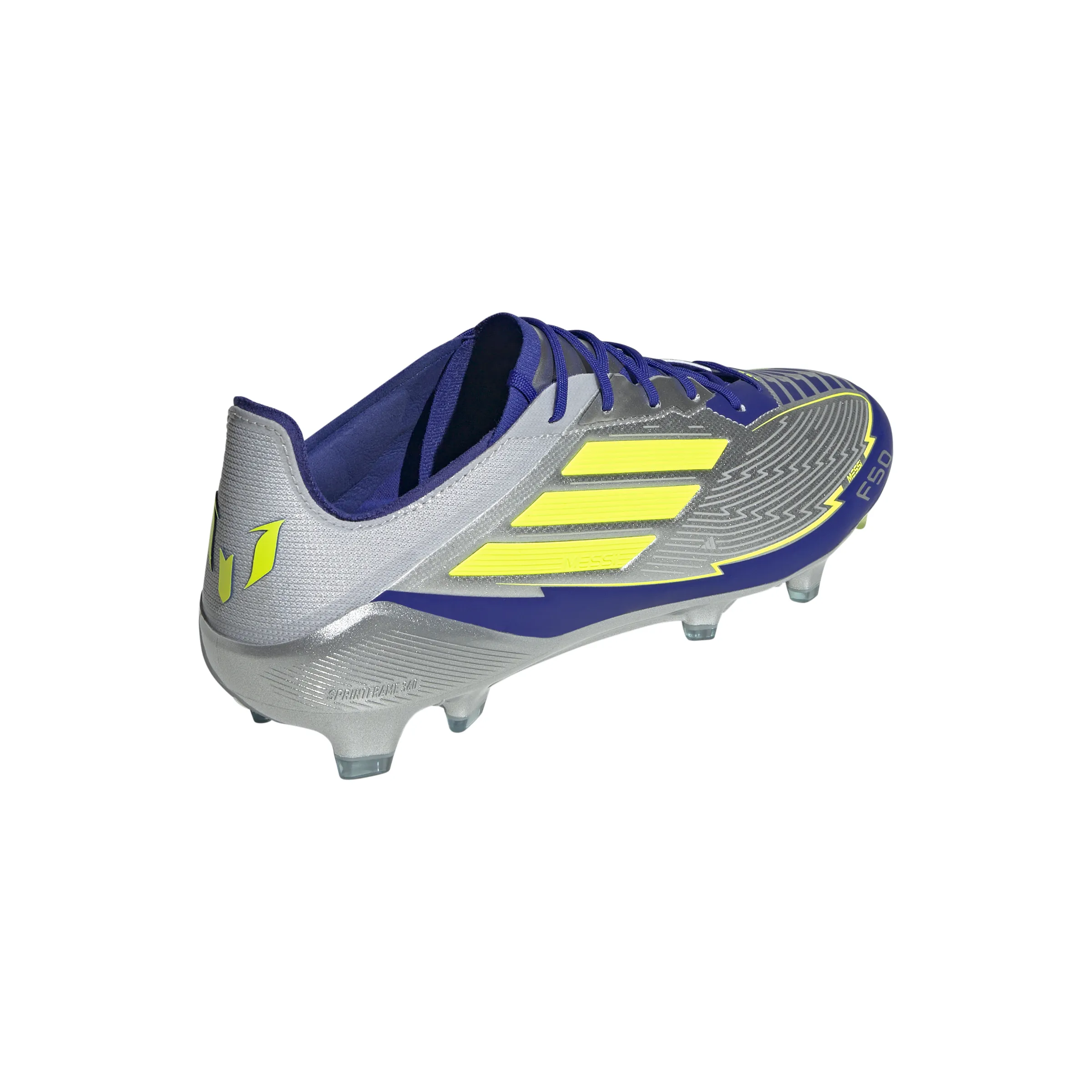 adidas F50 Messi Elite FG Firm Ground - Silver / Blue/ Neon