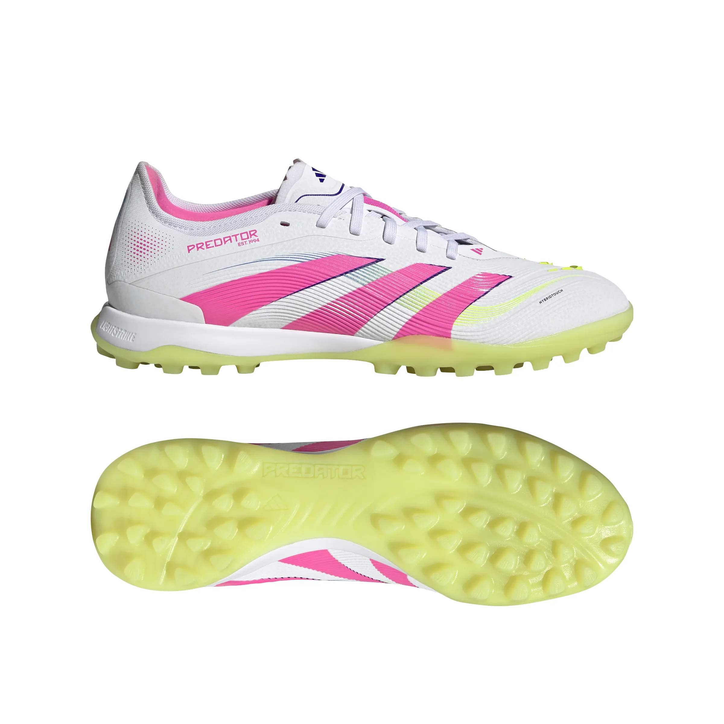 adidas Predator Pro TF Soccer Shoes - FTWhite/Luclem/ LucPink