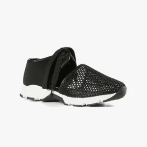 ALL BLACK AMAZING MESH SNEAKER - BLACK