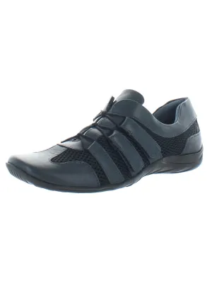Audio Womens Leather Trim Mesh Fashion Sneakers
