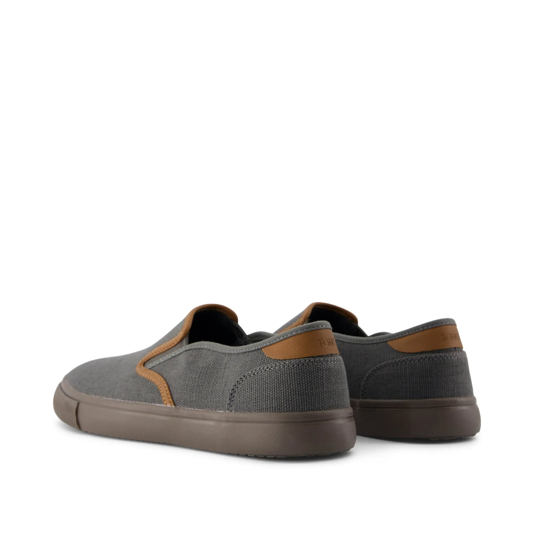 Baja Dark Grey Heritage Canvas Slip On Sneaker