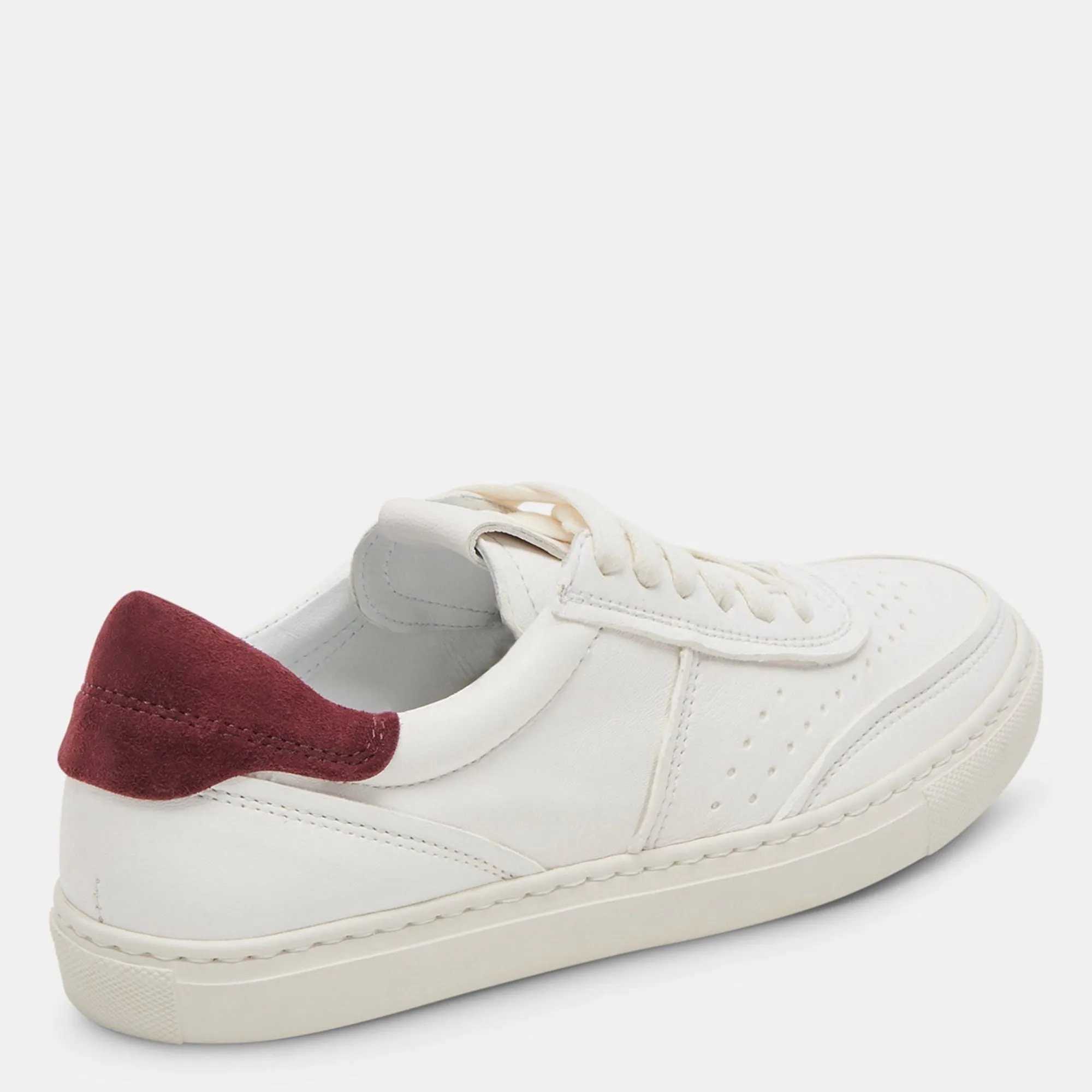 BODEN SNEAKERS WHITE MAROON LEATHER