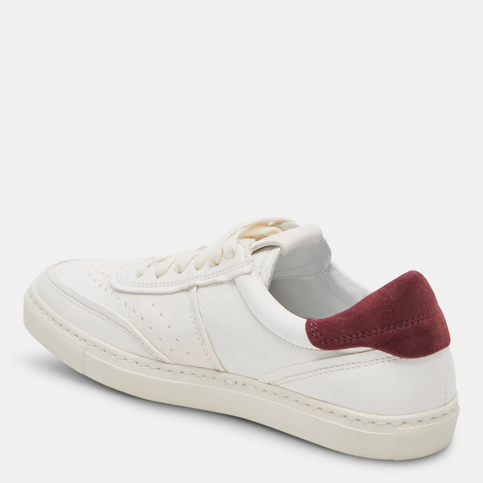 BODEN SNEAKERS WHITE MAROON LEATHER