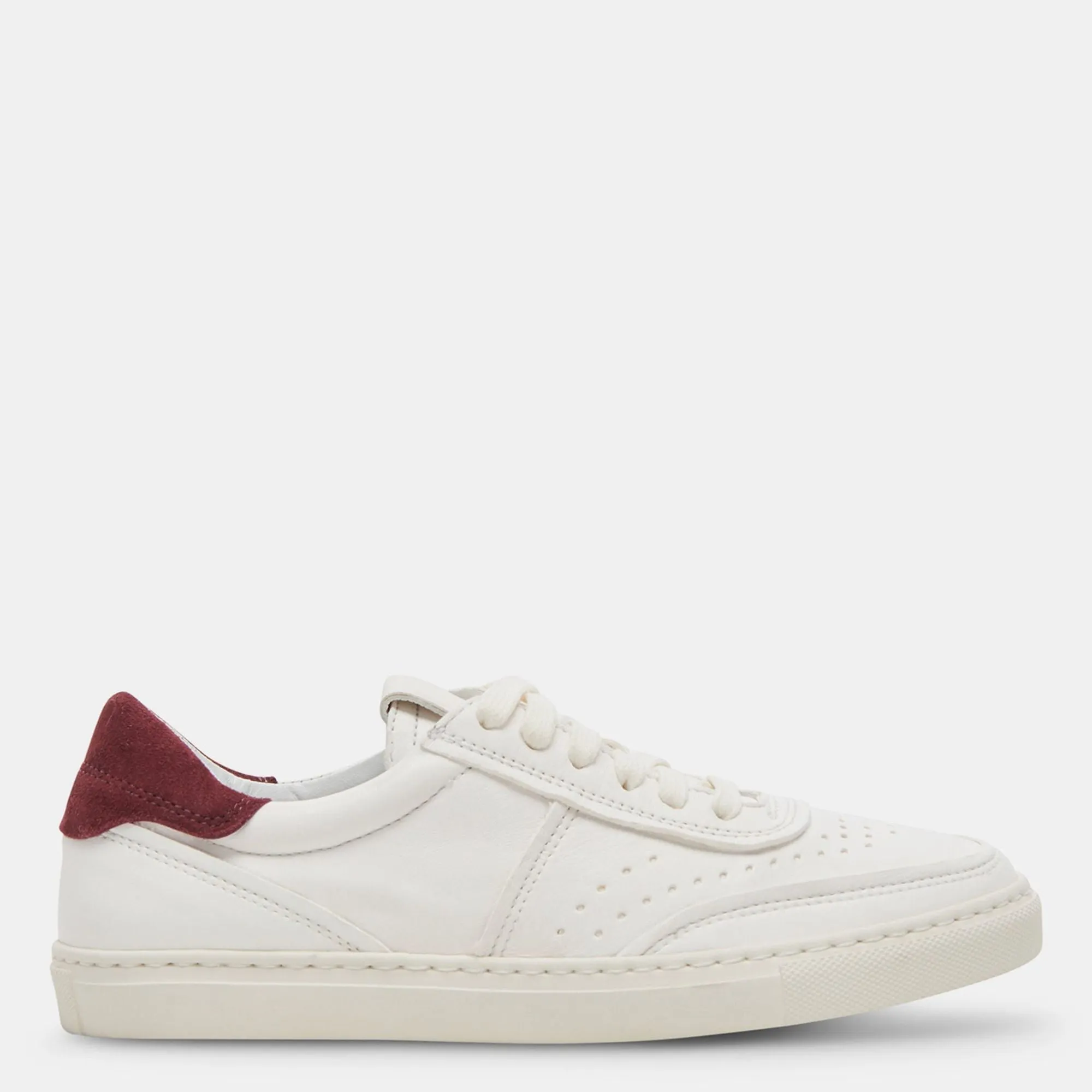 BODEN SNEAKERS WHITE MAROON LEATHER
