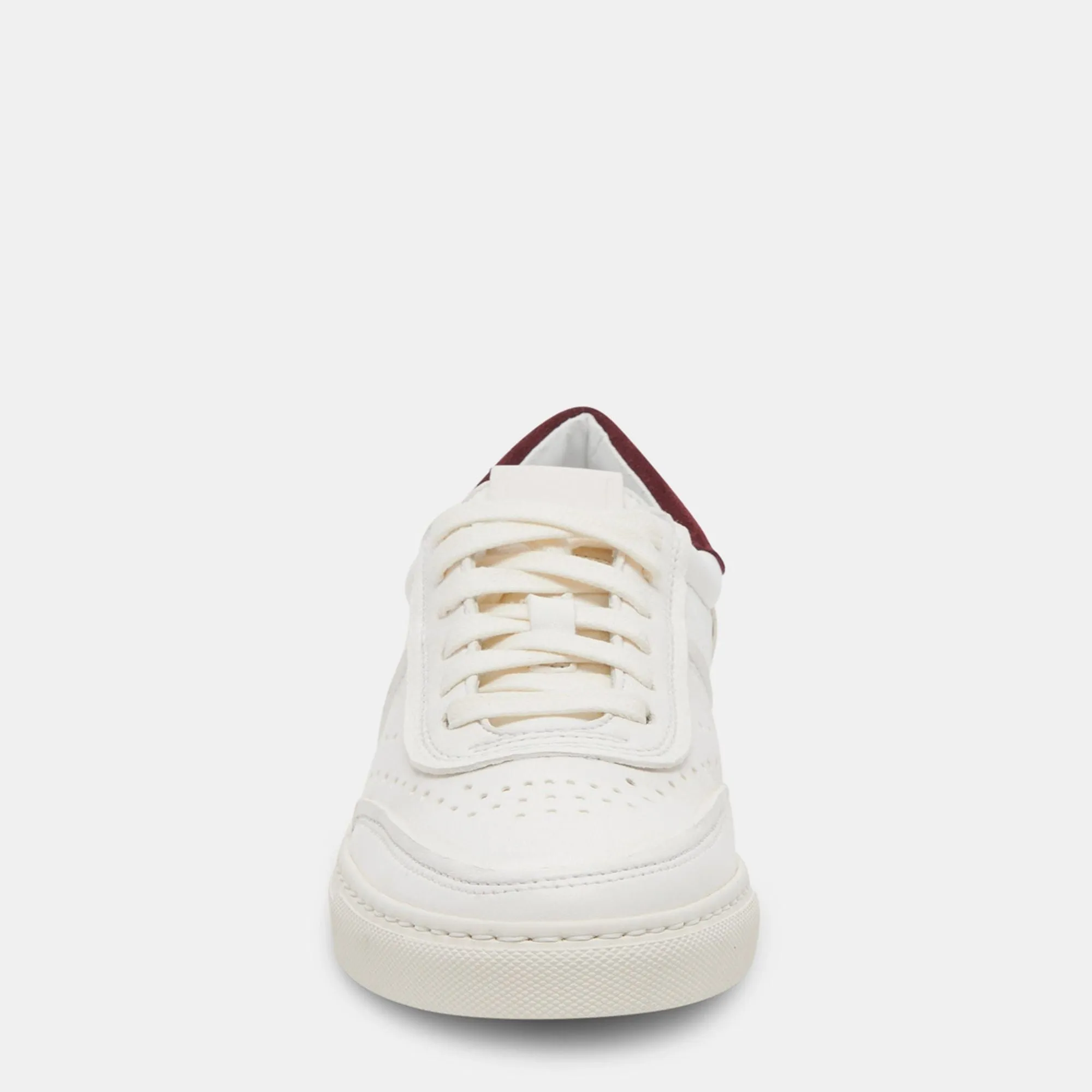 BODEN SNEAKERS WHITE MAROON LEATHER
