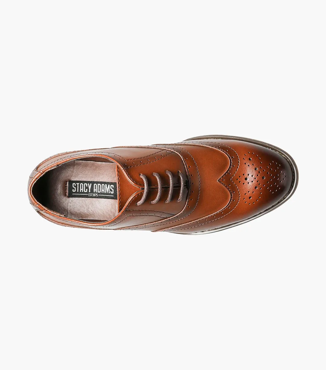 BOYS DUNBAR  Wingtip Oxford - Cognac