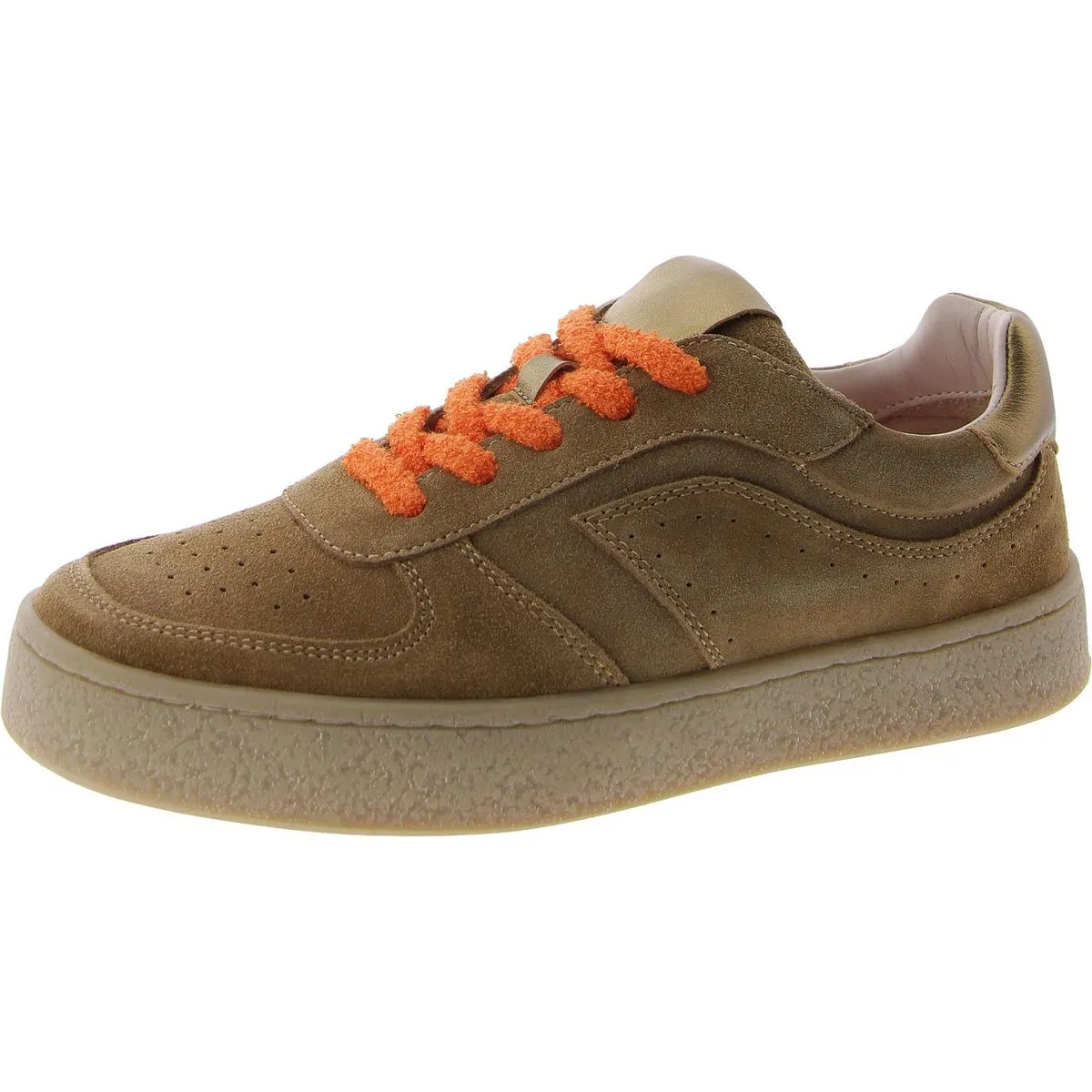 Brayan Womens Suede Lace-Up Casual And Fashion Sneakers