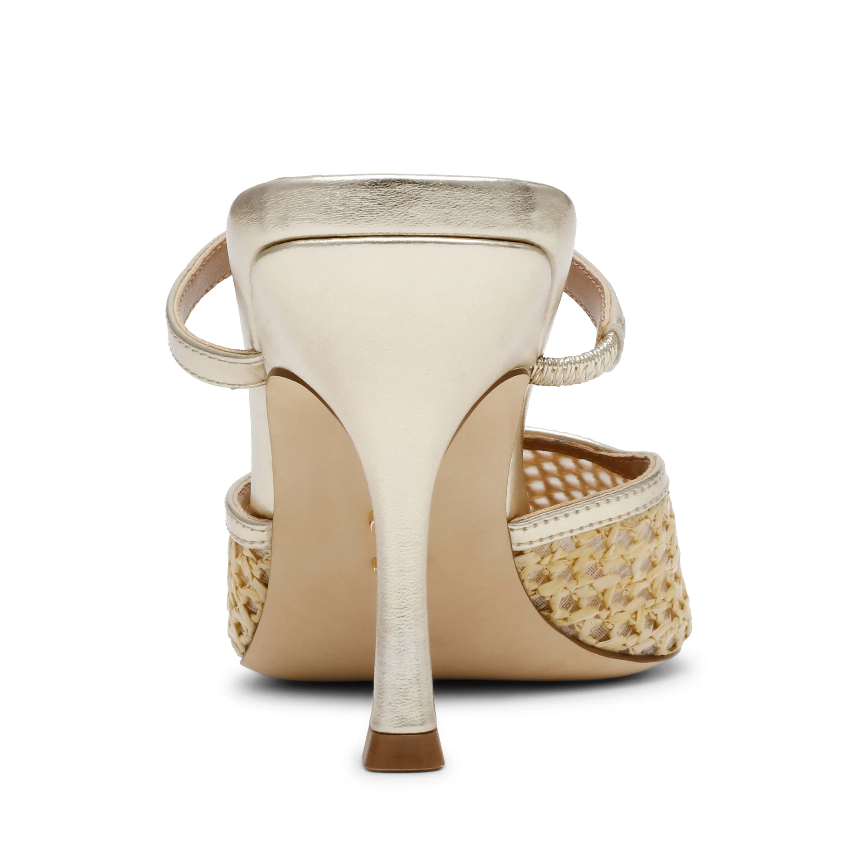 Brinley Mule GOLD RAFFIA