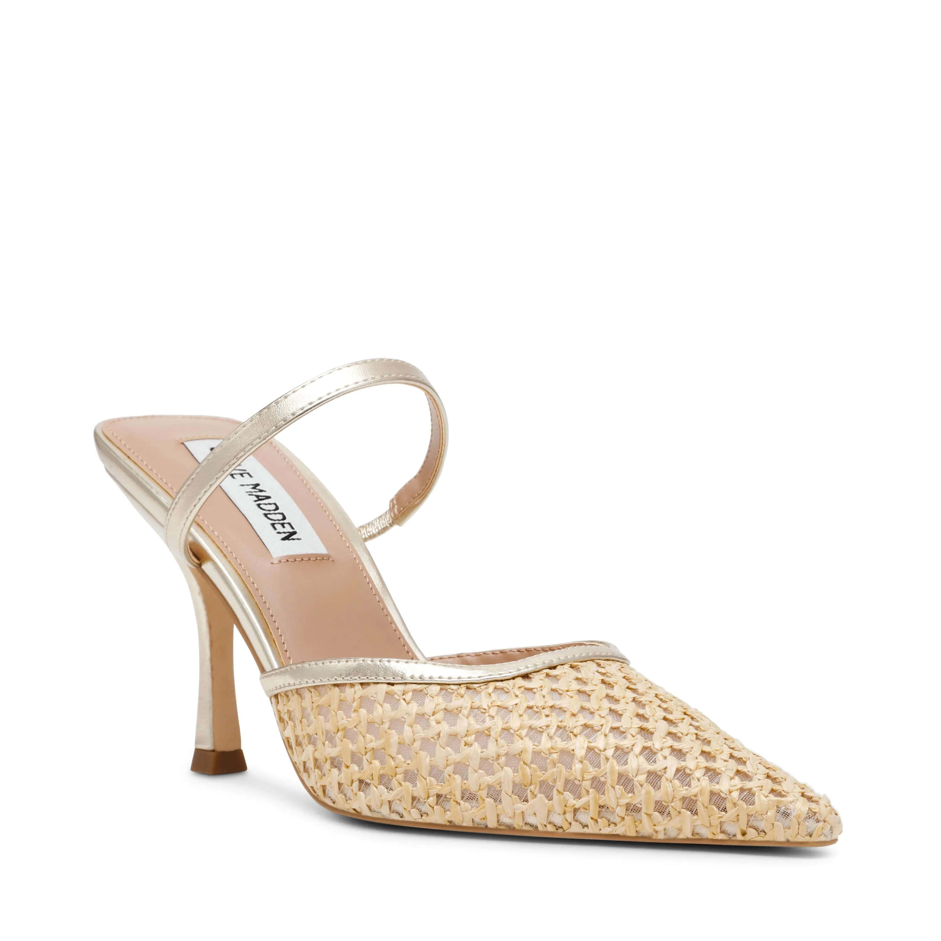 Brinley Mule GOLD RAFFIA