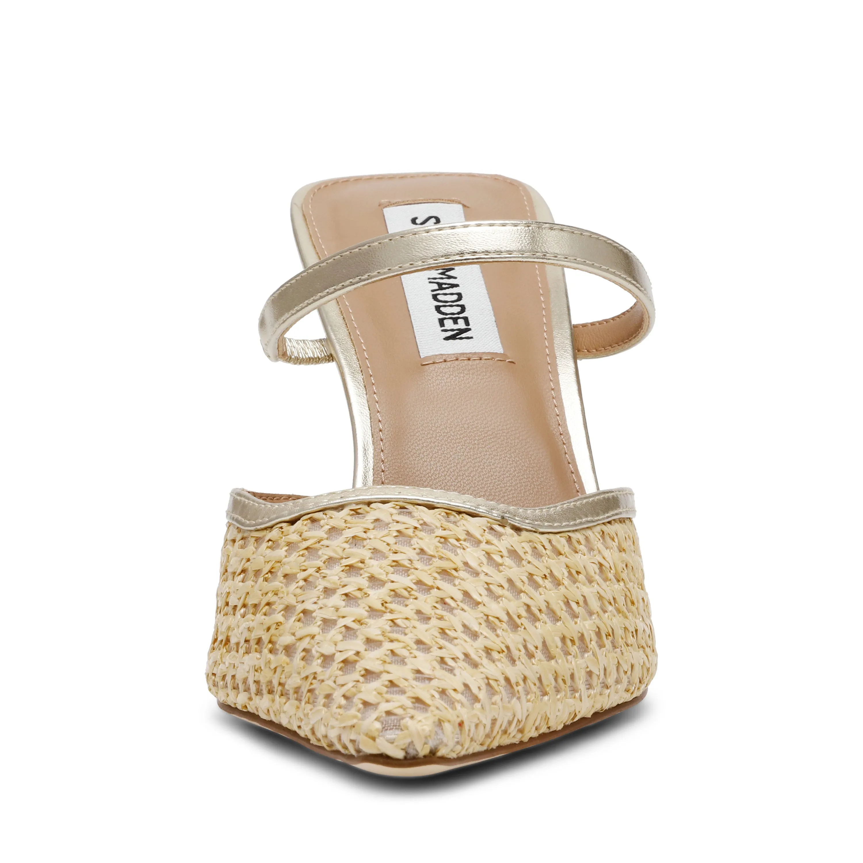 Brinley Mule GOLD RAFFIA