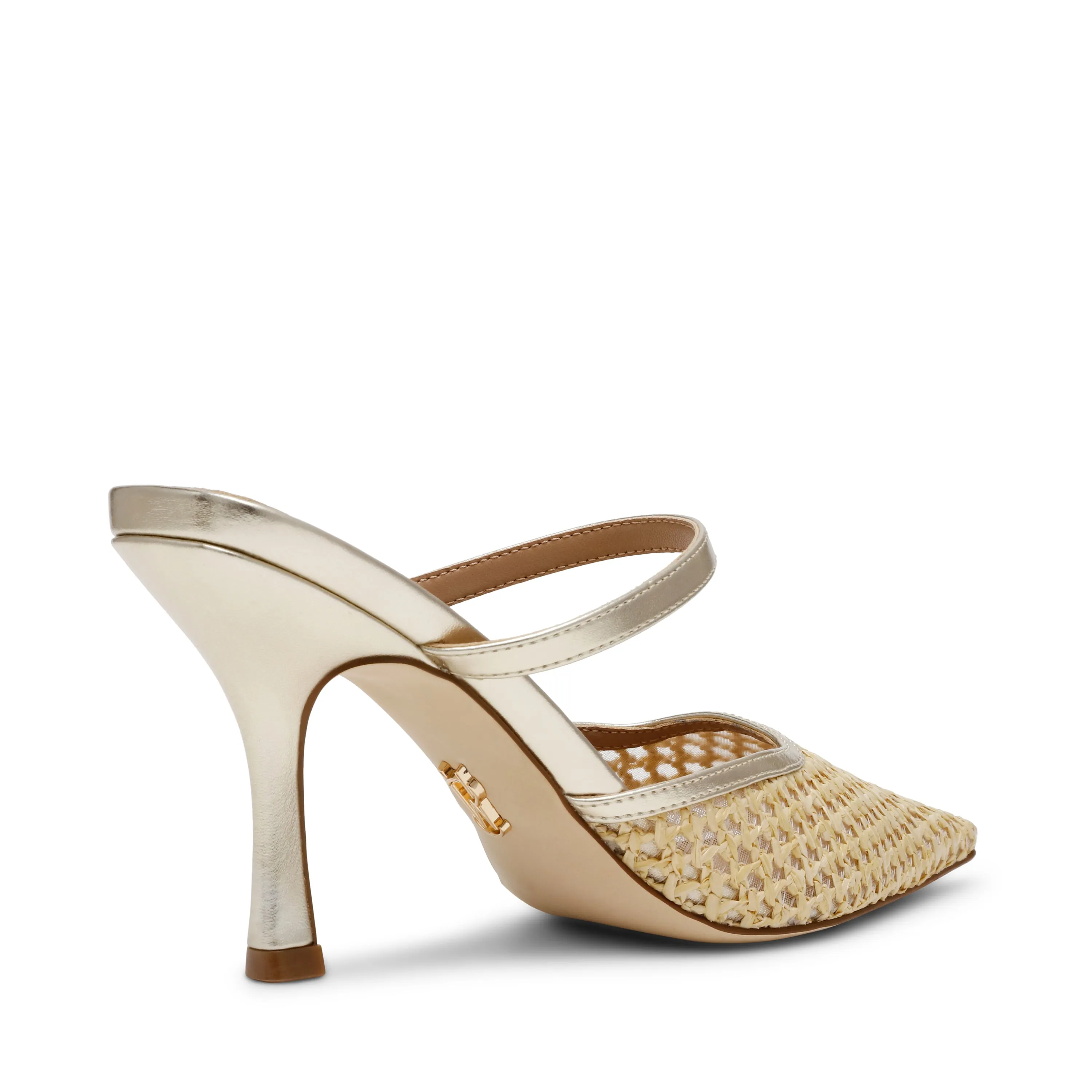 Brinley Mule GOLD RAFFIA