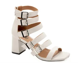 Buckle Down Heel In Ivory