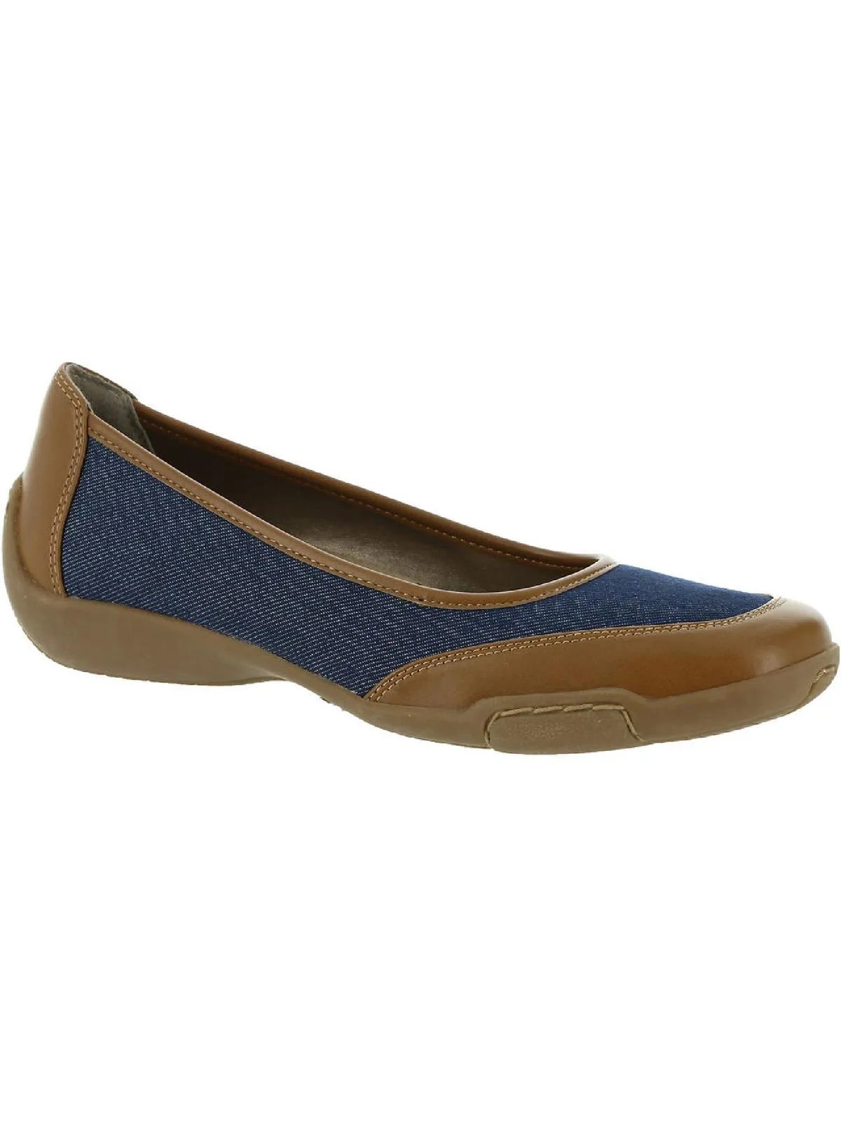 Cascade Womens Padded Insole Slip On Flats