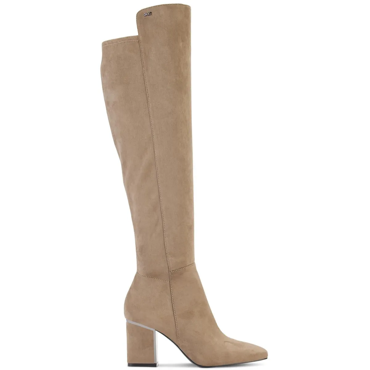 Cilli Womens Microsuede Block Heel Knee-High Boots