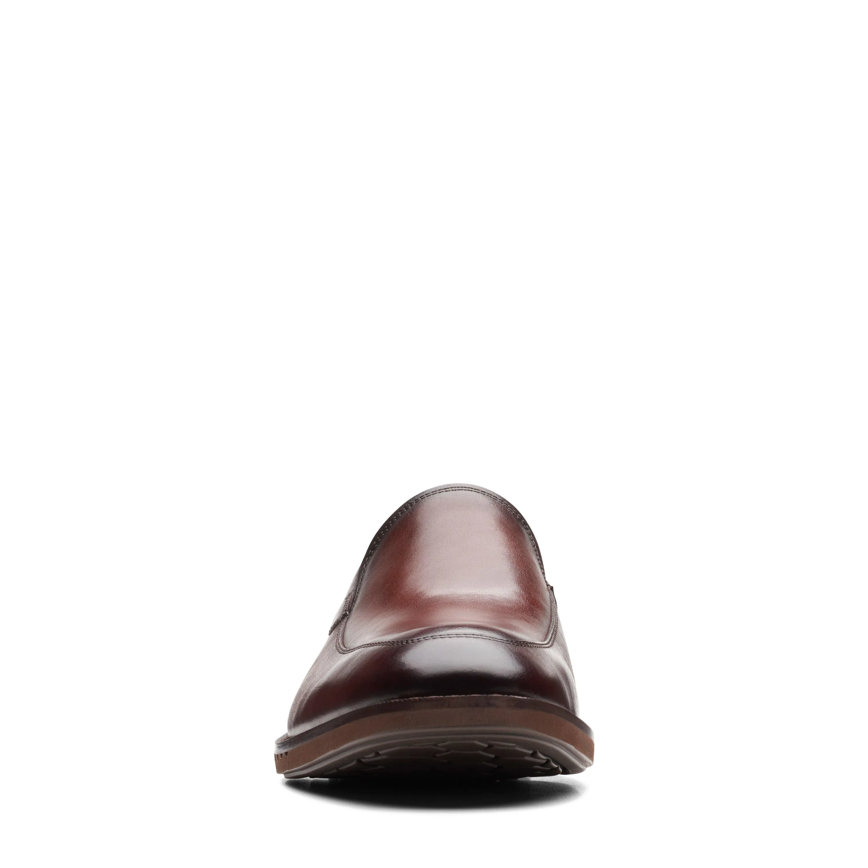 Clarks Un Hugh Step in Brown Leather