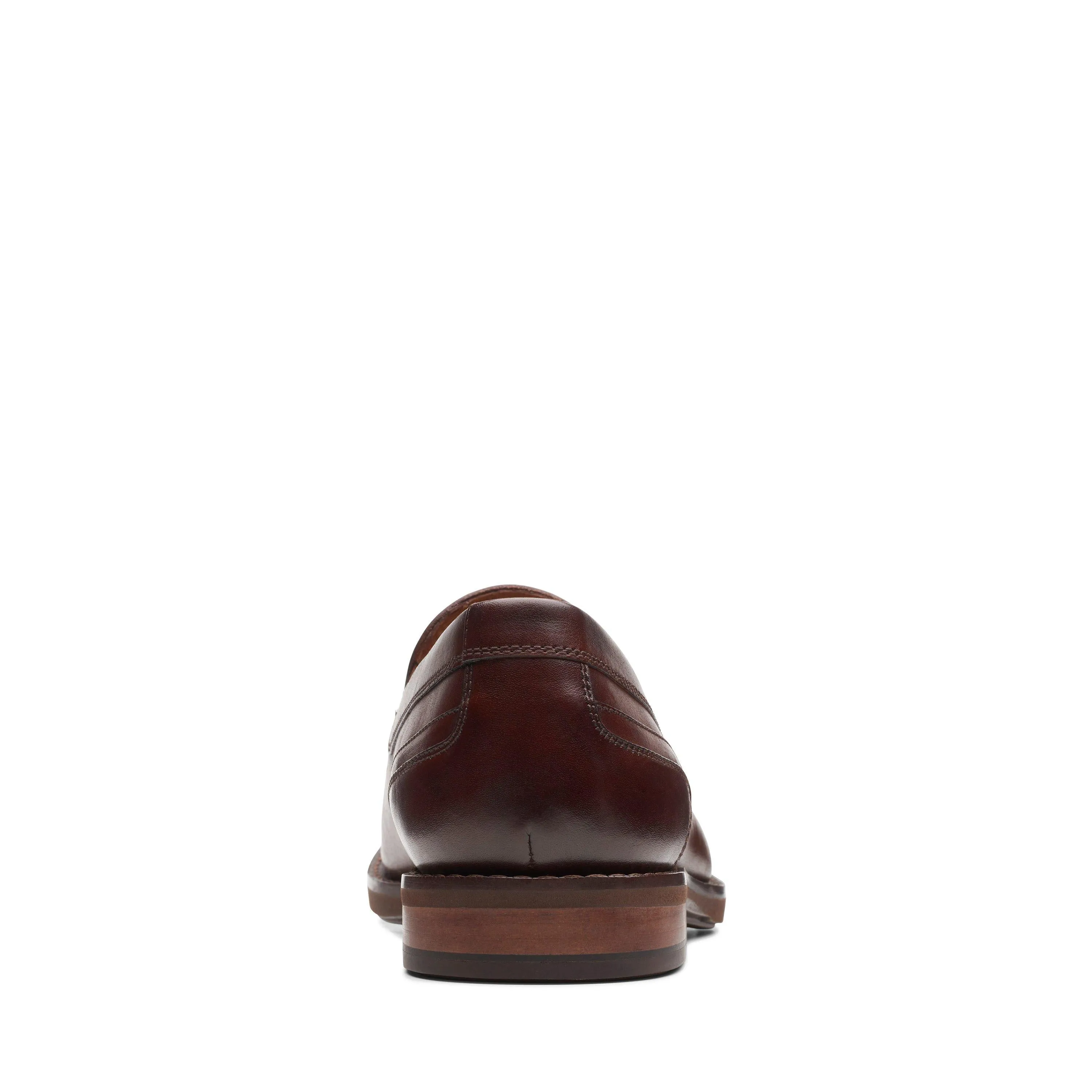 Clarks Un Hugh Step in Brown Leather