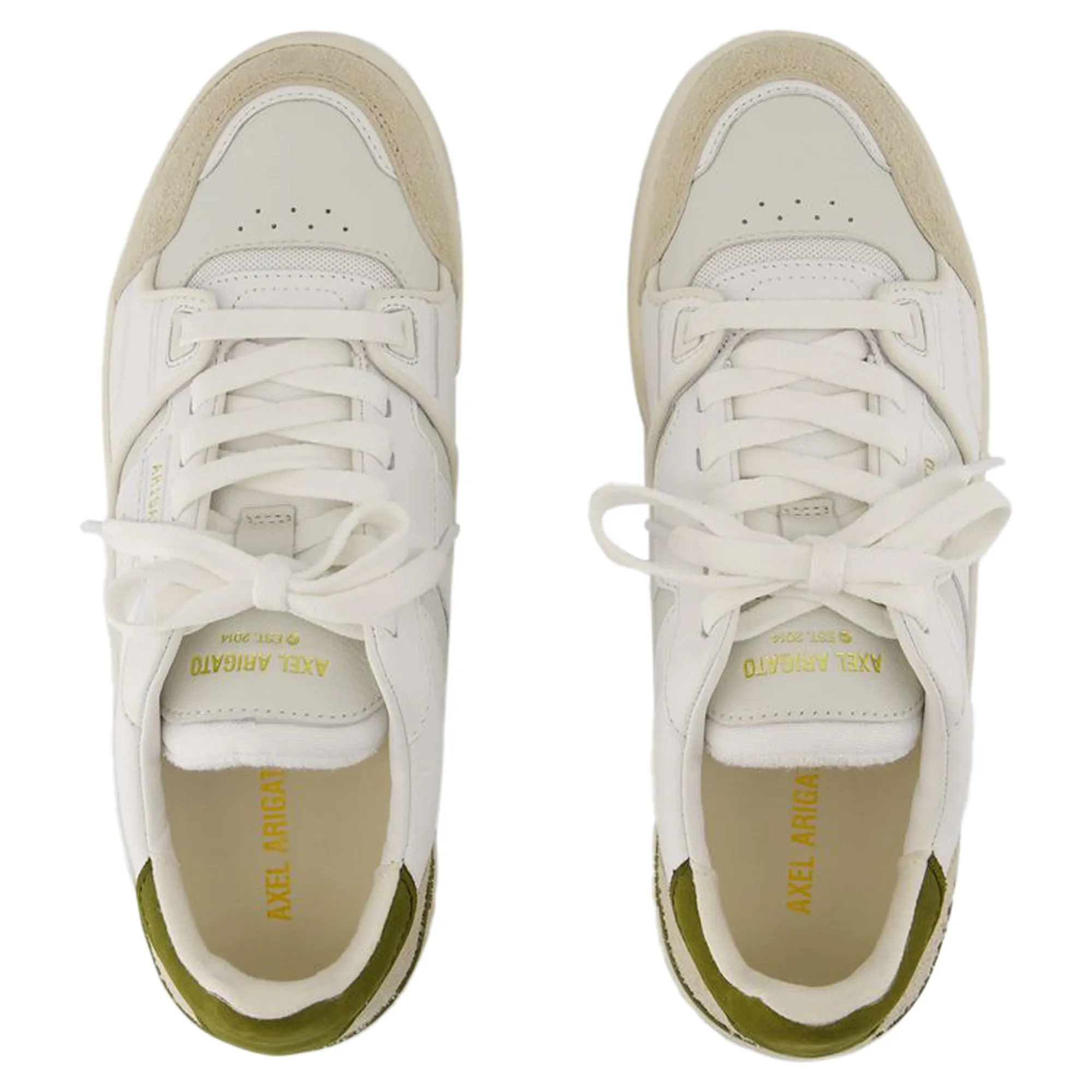 Clay Sneakers - Axel Arigato - Leather - White/Green