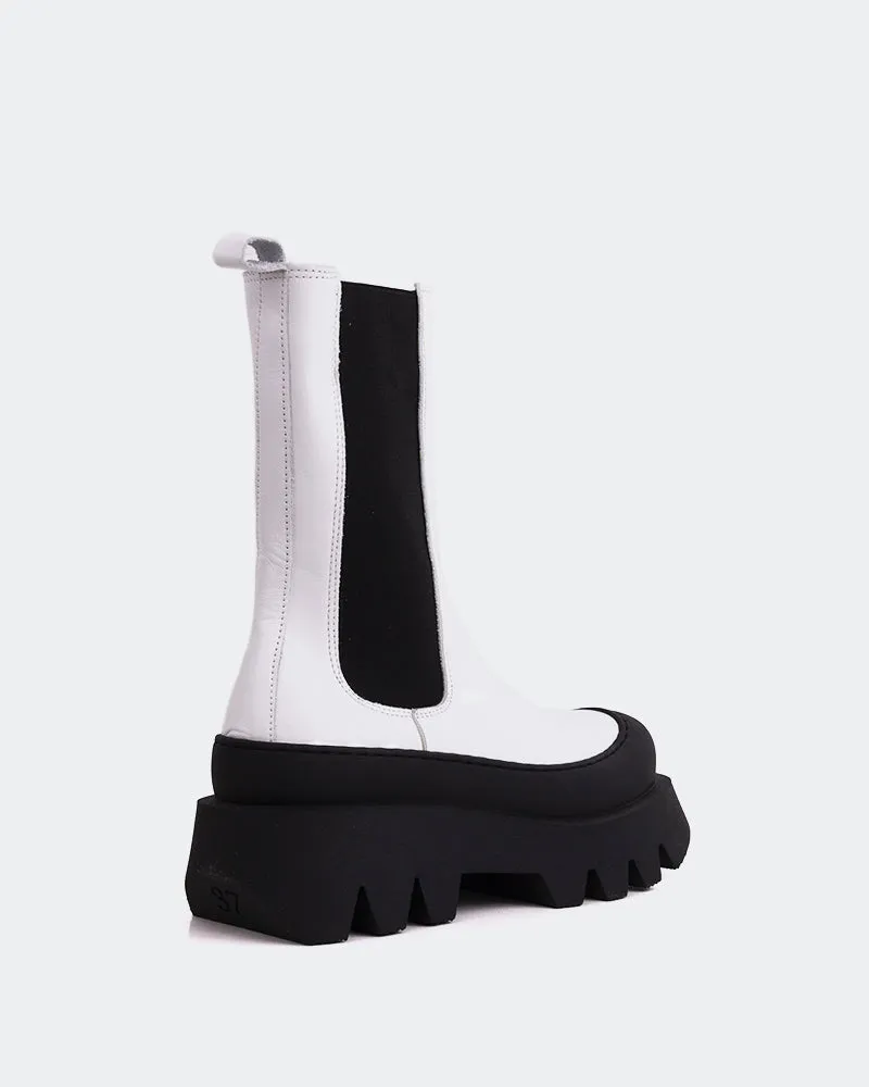 Cranbrook White Leather