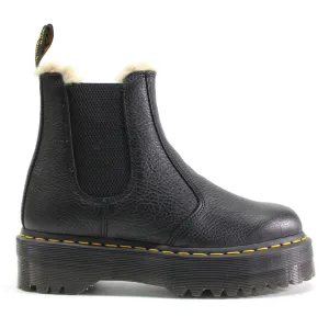 Dr. Martens 2976 Quad FL Pisa Leather Unisex Chelsea Platform Boots