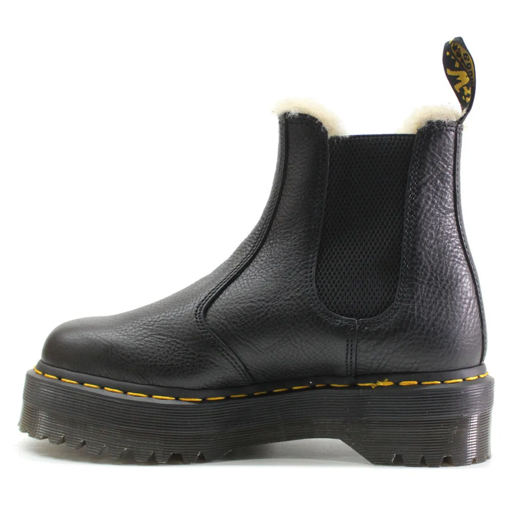 Dr. Martens 2976 Quad FL Pisa Leather Unisex Chelsea Platform Boots