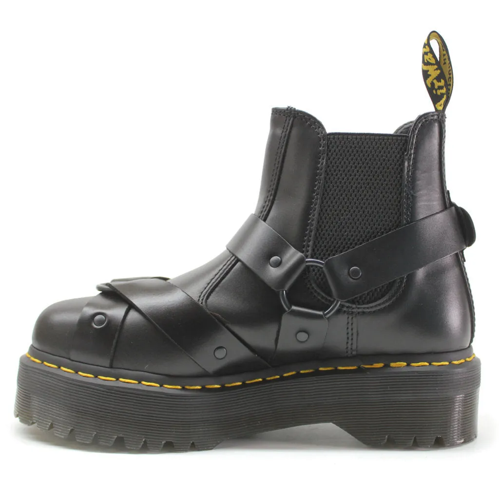 Dr. Martens 2976 Quad Harness Paris Leather Unisex Chelsea Platform Boots
