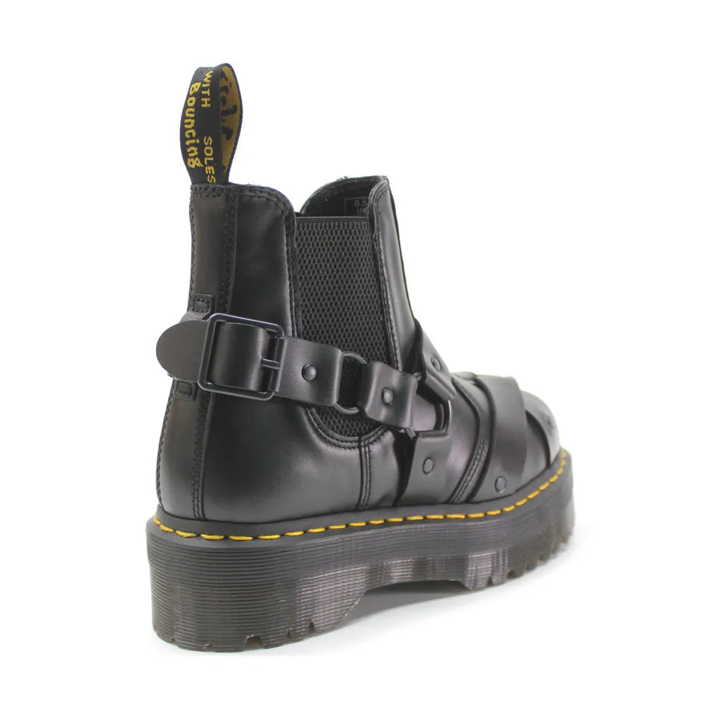 Dr. Martens 2976 Quad Harness Paris Leather Unisex Chelsea Platform Boots