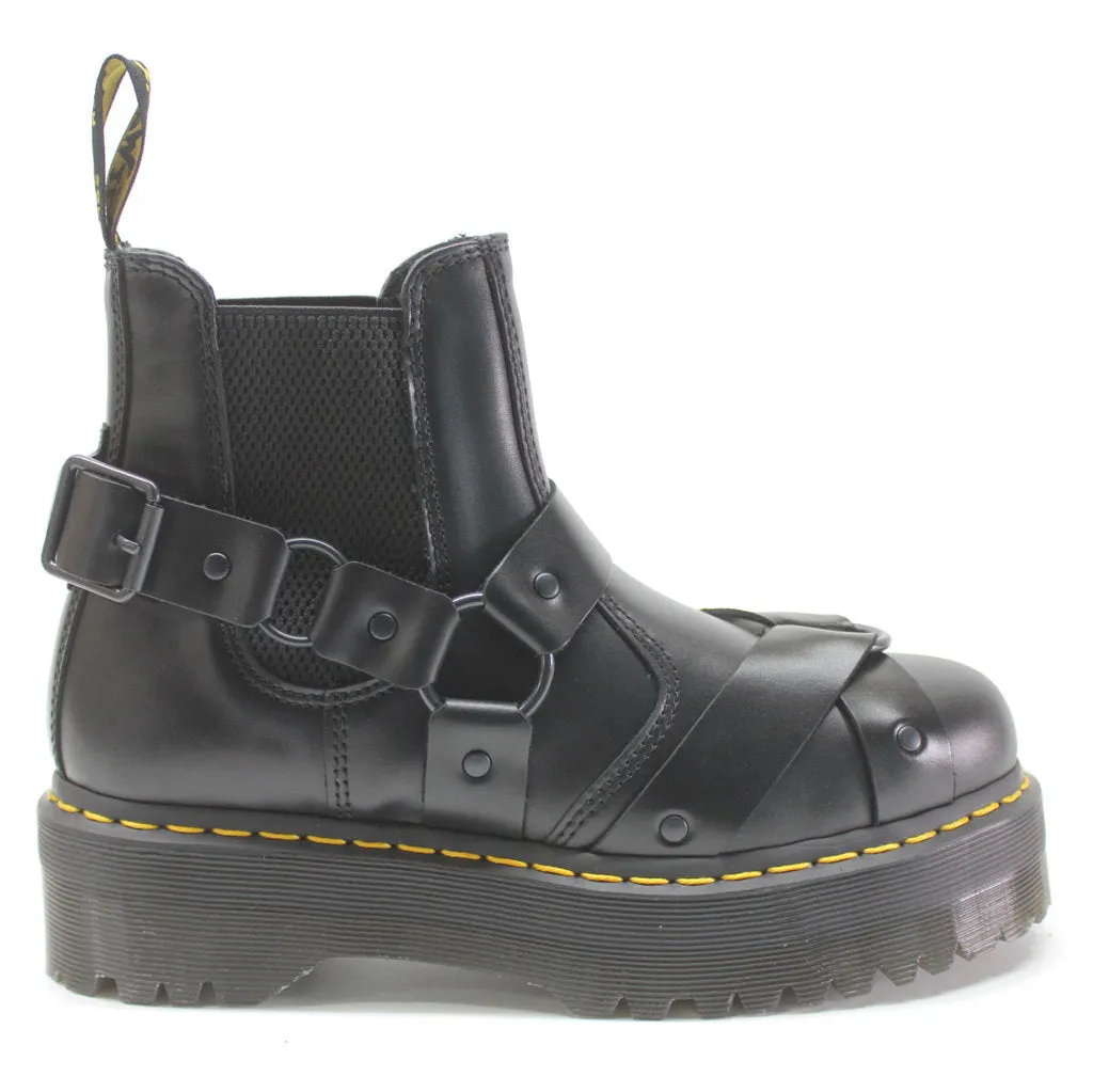 Dr. Martens 2976 Quad Harness Paris Leather Unisex Chelsea Platform Boots