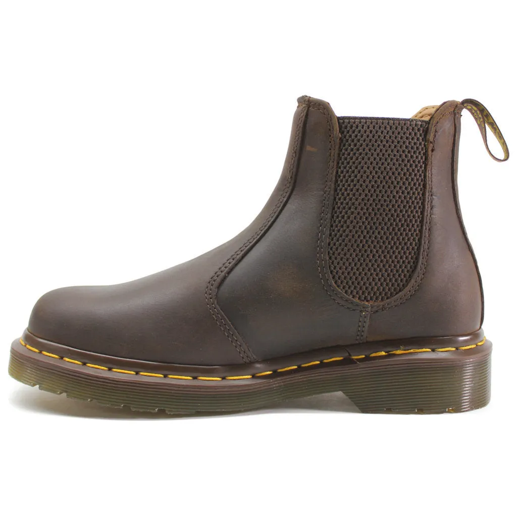 Dr. Martens 2976 Ys Crazyhorse Leather Unisex Chelsea Boots