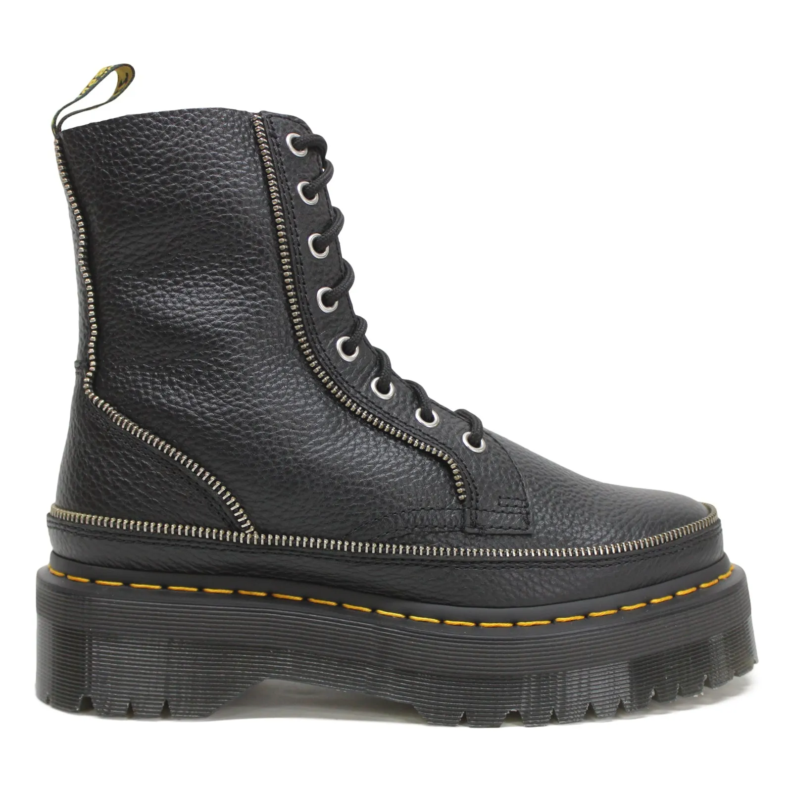 Dr. Martens Jadon Zip Milled Nappa Leather Women's Ankle Platform Boots