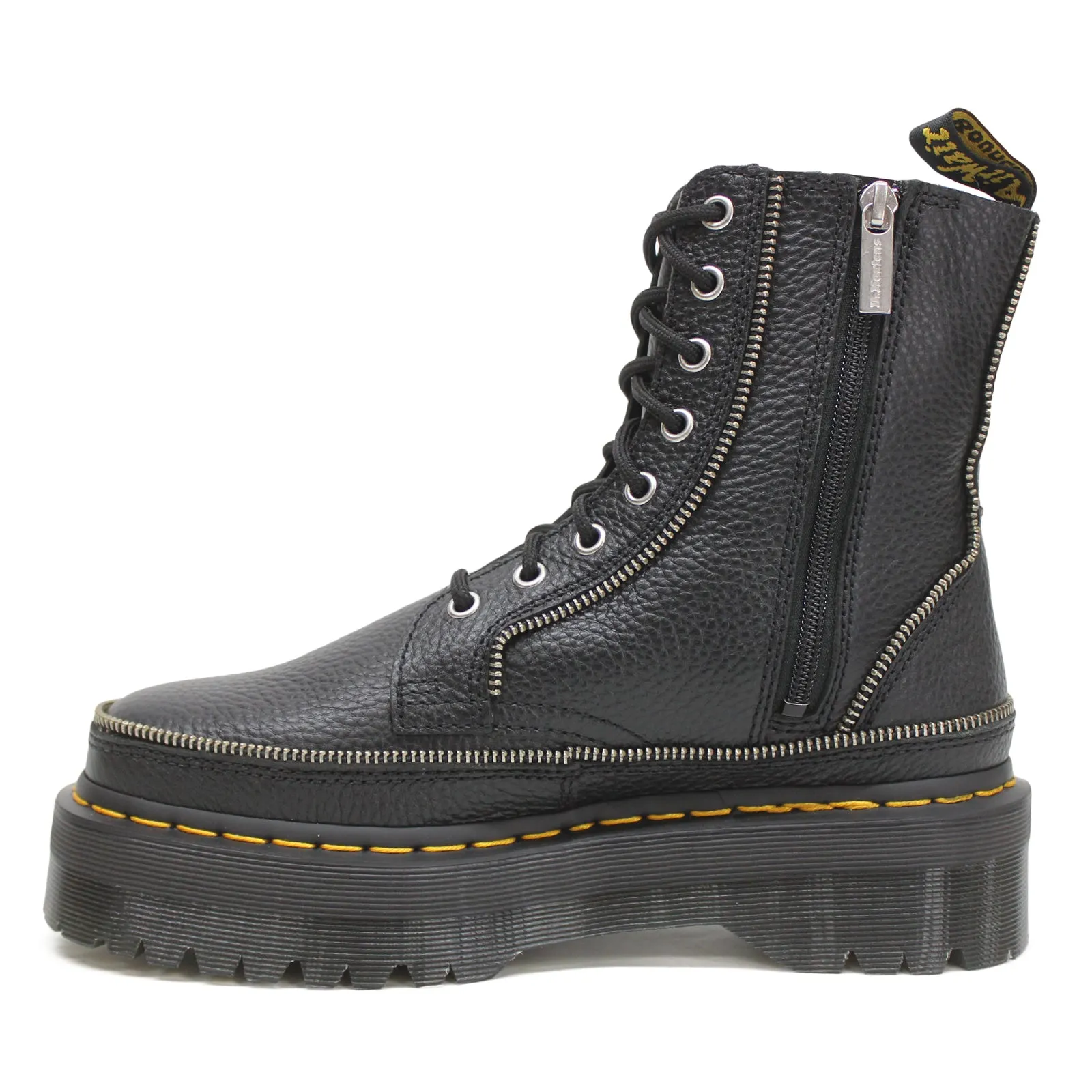 Dr. Martens Jadon Zip Milled Nappa Leather Women's Ankle Platform Boots