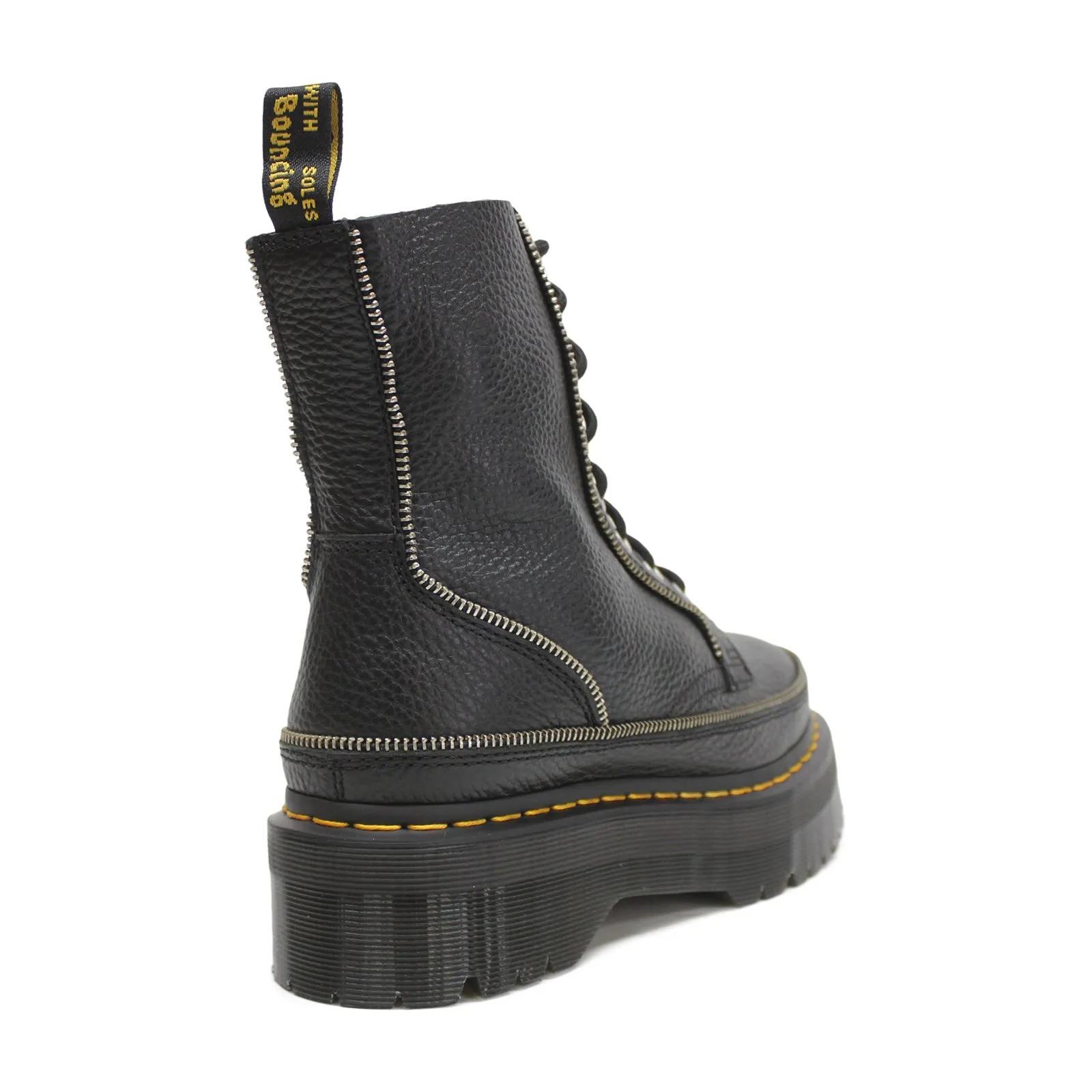 Dr. Martens Jadon Zip Milled Nappa Leather Women's Ankle Platform Boots