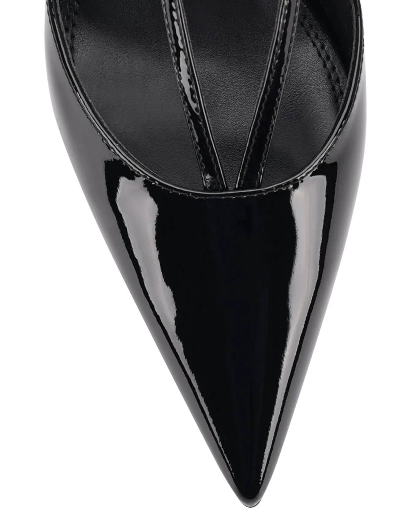 Dreamer Slingback Kitten Heels - Black Patent Leather