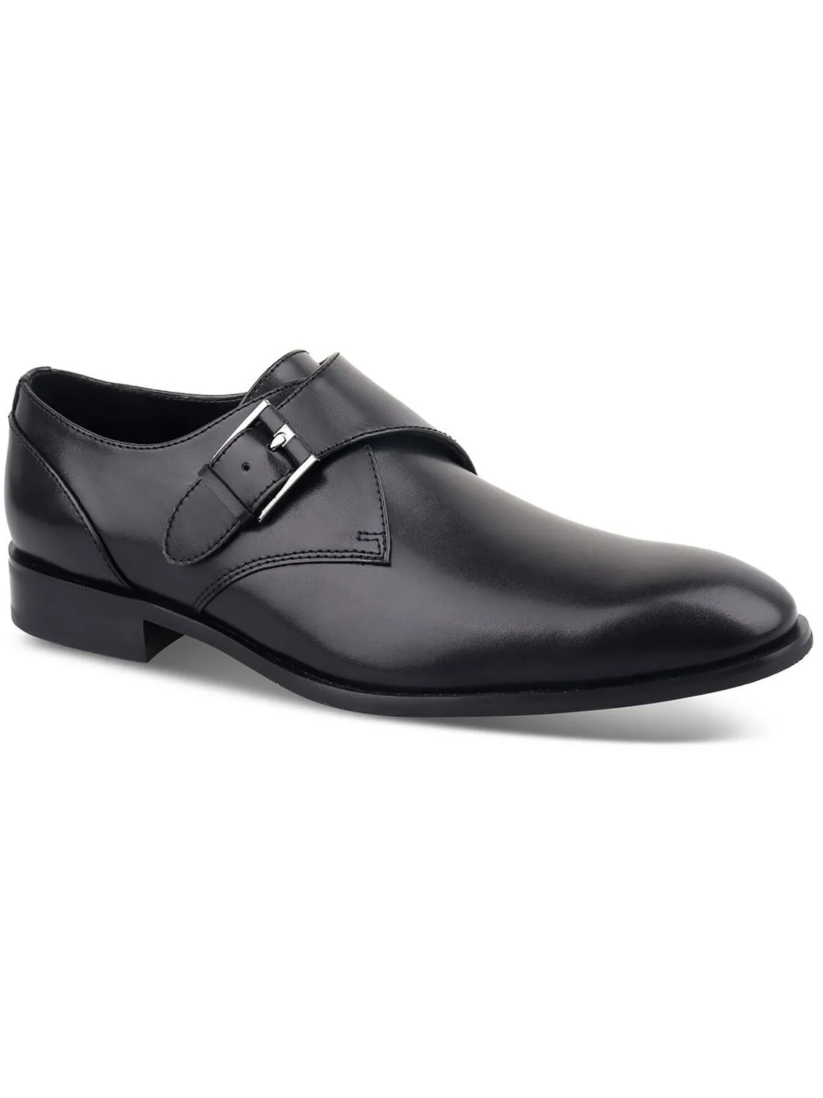 Elijah Mens Faux Leather Monk Shoes