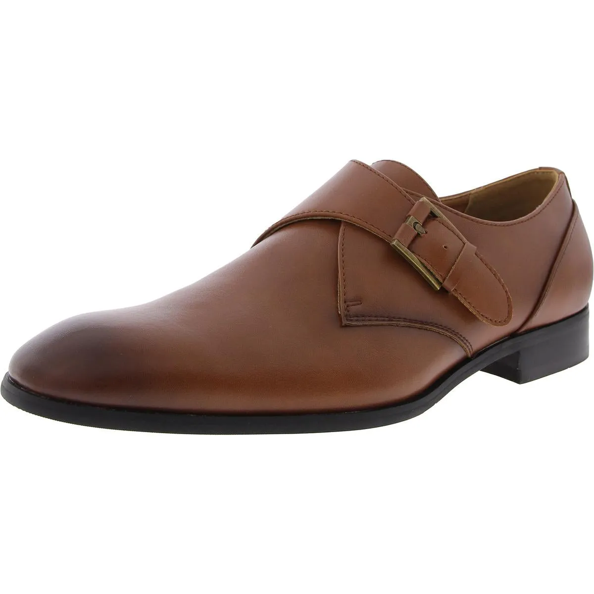 Elijah Mens Faux Leather Monk Shoes