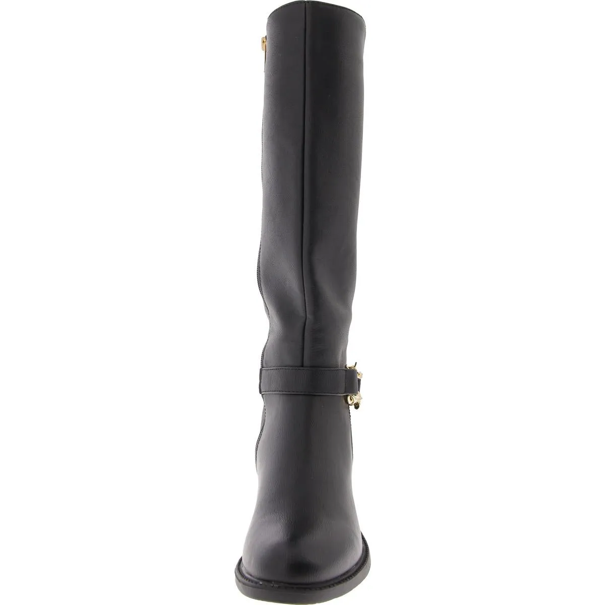 ELIZA RIDING BOOT Womens Faux Leather Zipper Knee-High Boots
