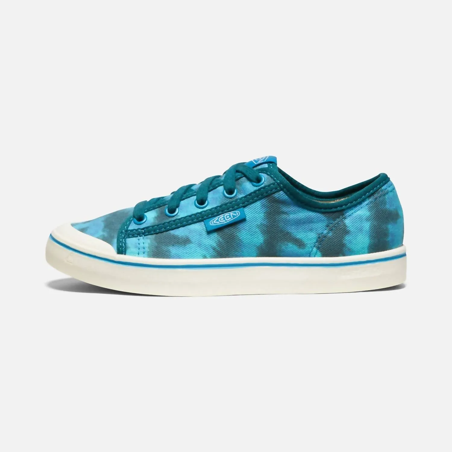 Elsa Canvas Retro Sneaker In Sea Moss Tie Dye