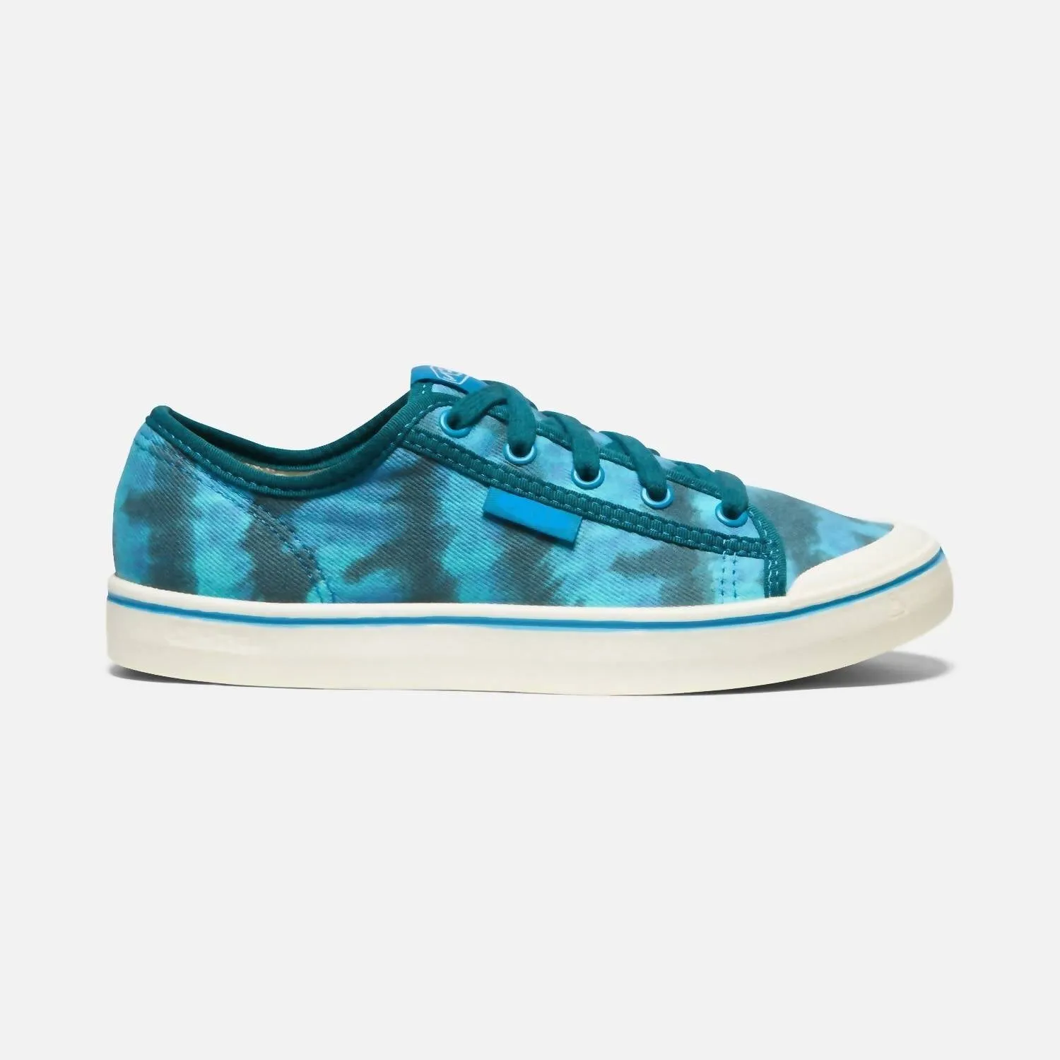 Elsa Canvas Retro Sneaker In Sea Moss Tie Dye