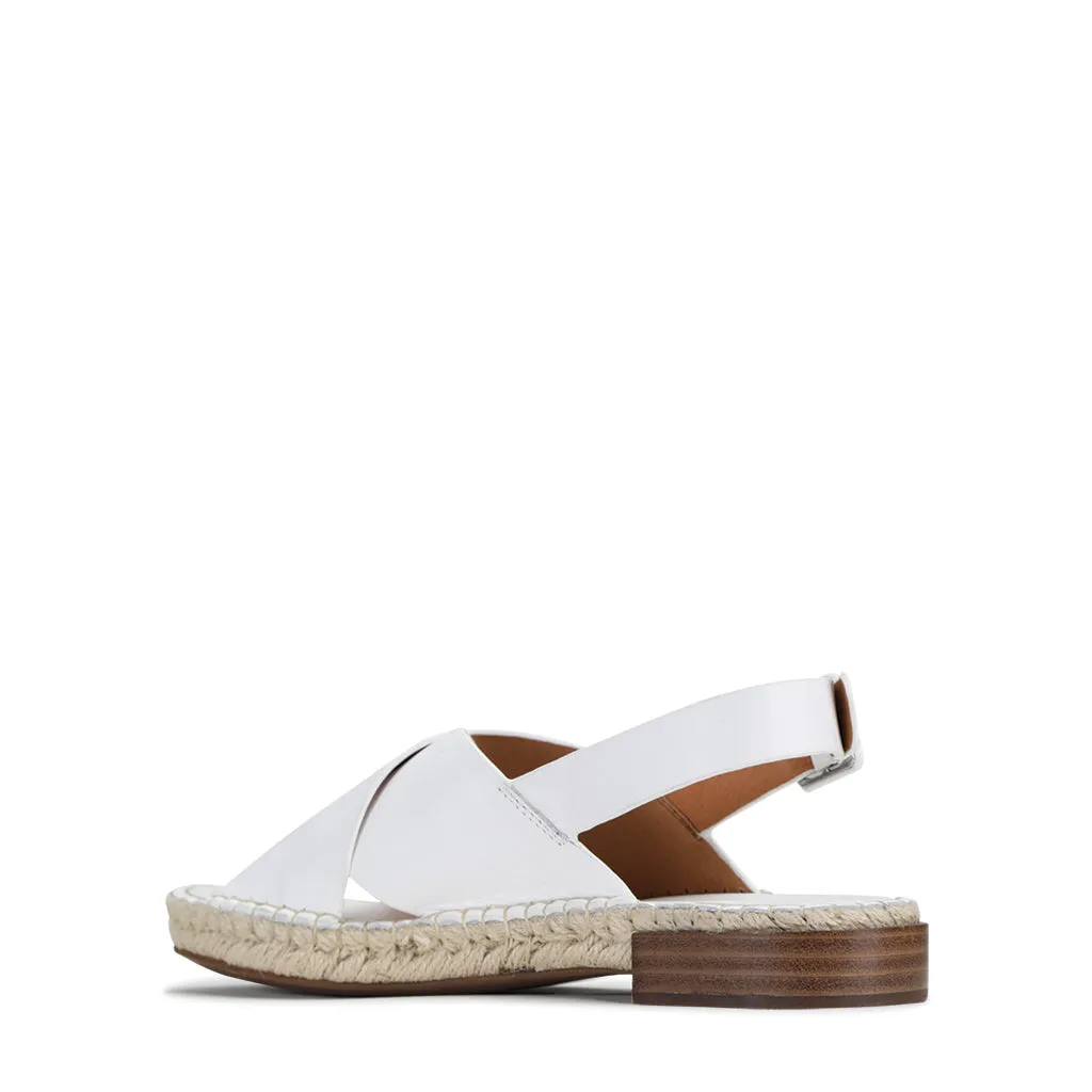 ESPEL LEATHER ESPADRILLE SLINGBACK SANDAL
