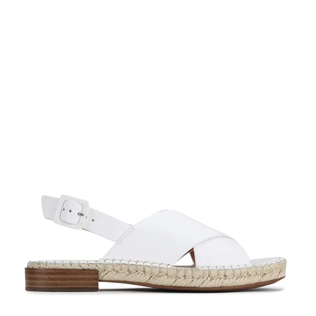 ESPEL LEATHER ESPADRILLE SLINGBACK SANDAL