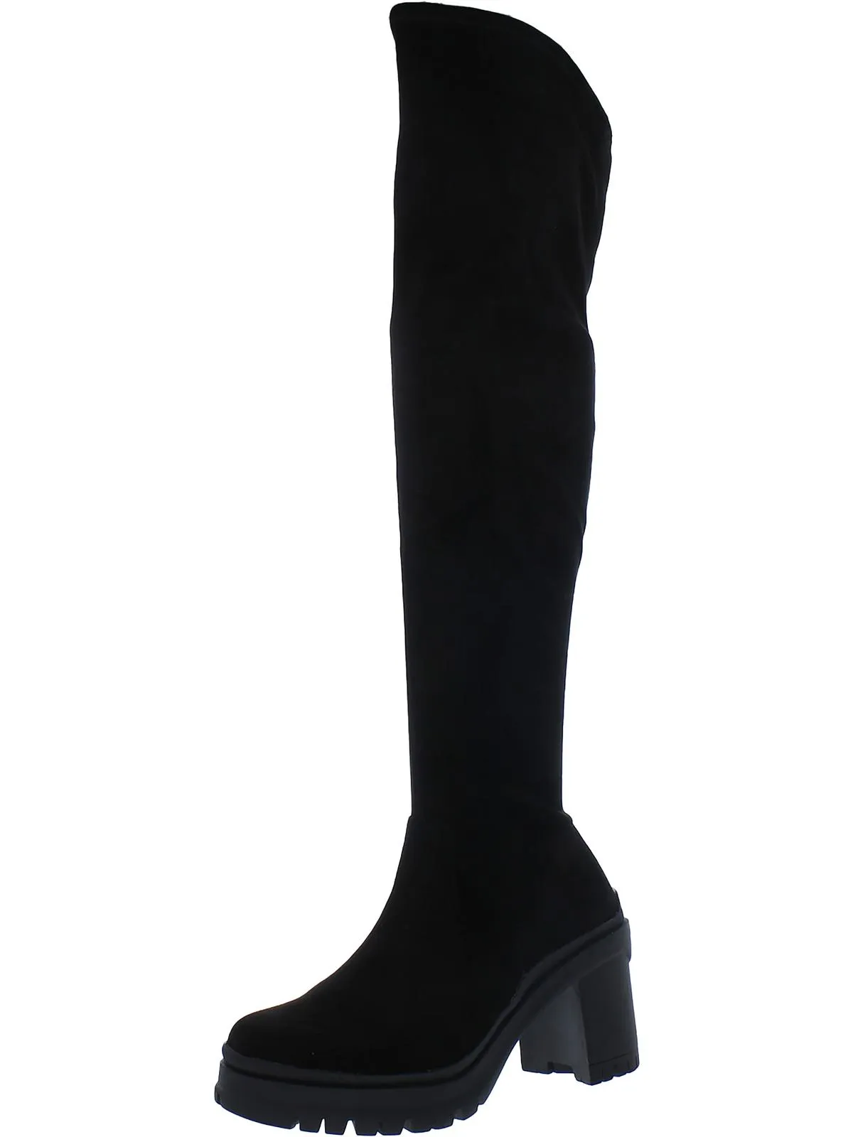 Fernn Womens Faux Leather Tall Over-The-Knee Boots