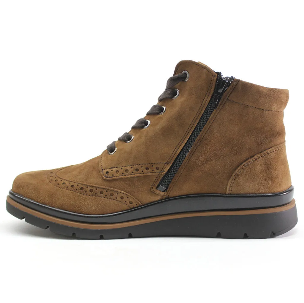 Fidelio Gallery Suede Women's Ankle Brogue Boots