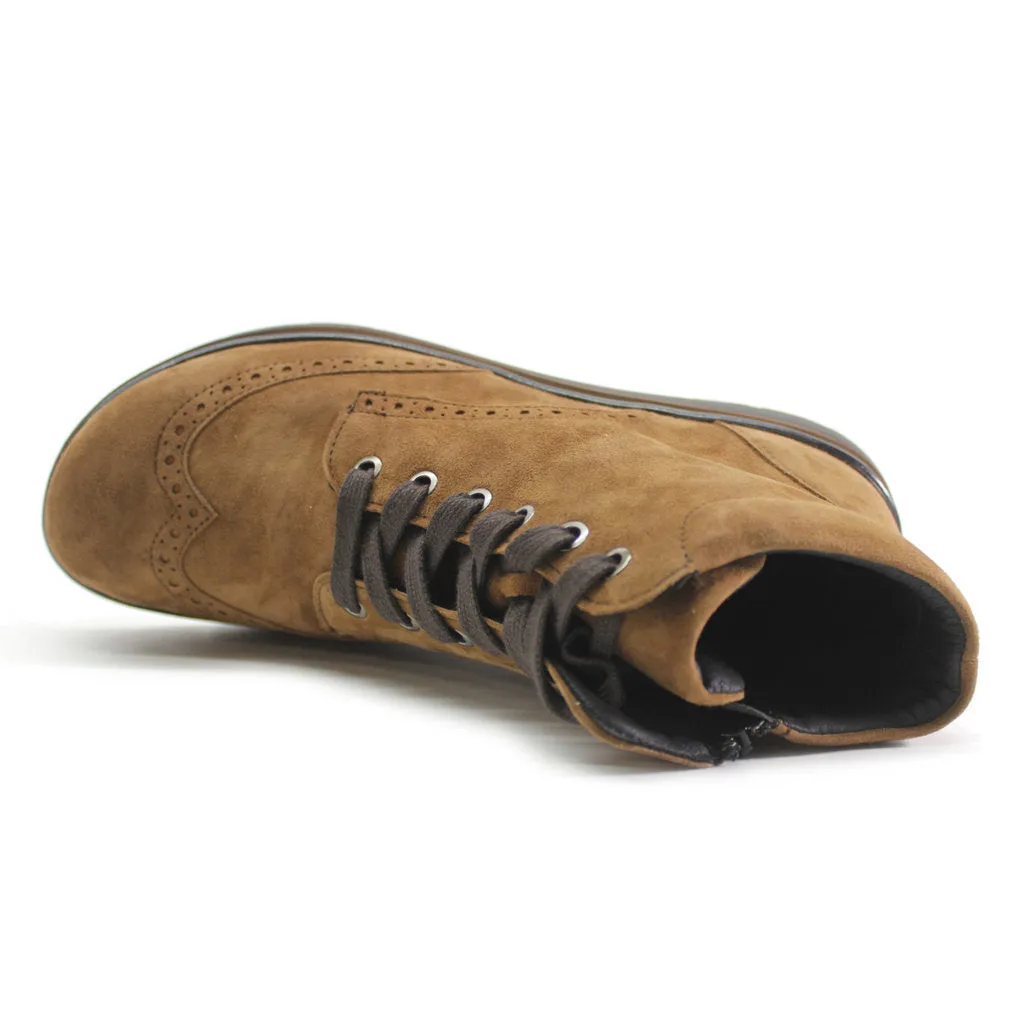 Fidelio Gallery Suede Women's Ankle Brogue Boots