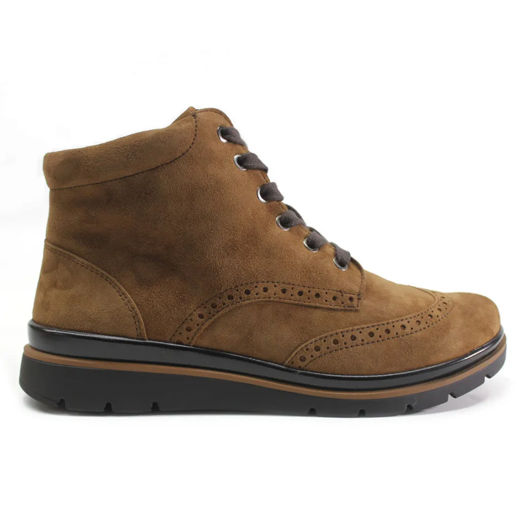 Fidelio Gallery Suede Women's Ankle Brogue Boots