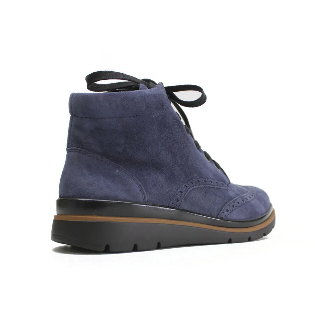 Fidelio Gallery Suede Women's Ankle Brogue Boots