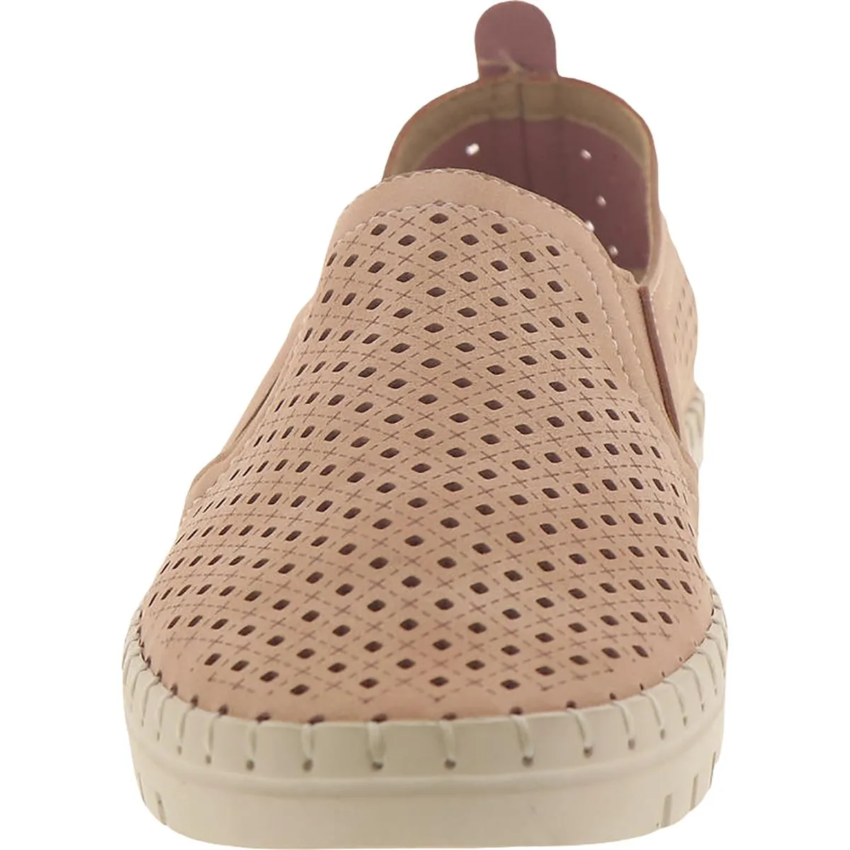 Fresh Womens Faux Leather Lifestyle Fashion Sneakers
