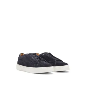 Gary woven-suede trainers with hidden laces