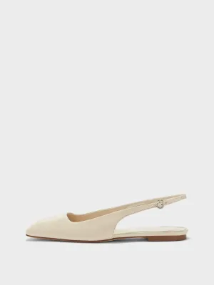 Geraldine Leather Slingback Flats